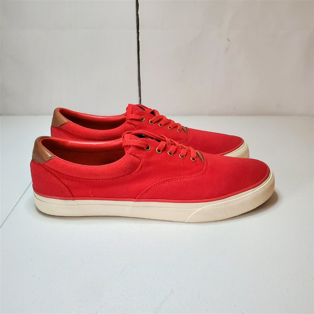 *SOLD* Polo Ralph Lauren Thorton II Canvas Sneakers 13 - Picture 4 of 12